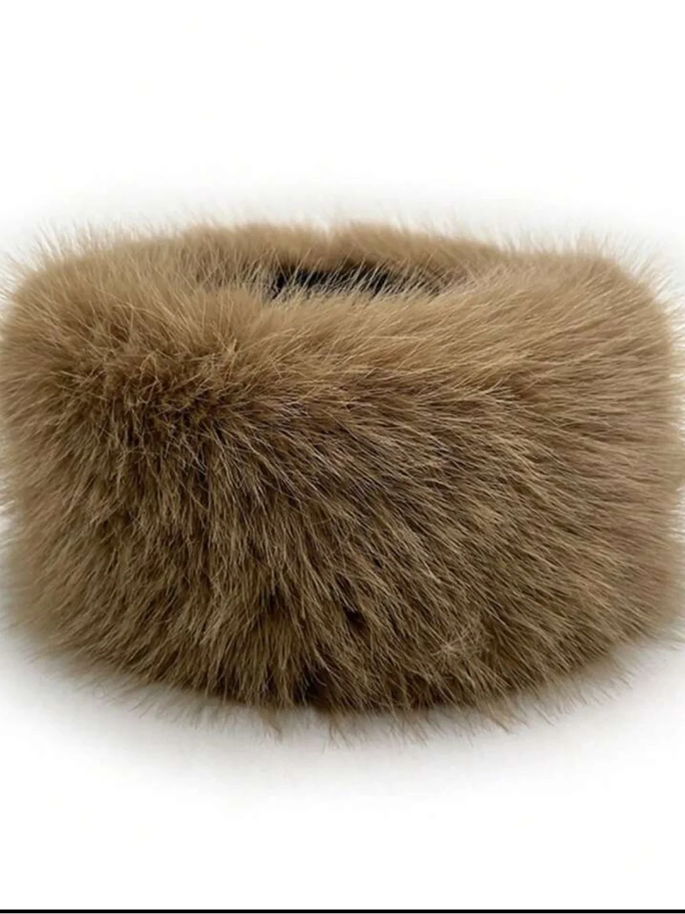 Lux Faux Fur Brown Headband - Women's Winter Accessory